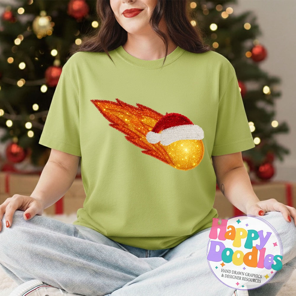 Comet Faux Tinsel Mascot Printable PNG Clipart