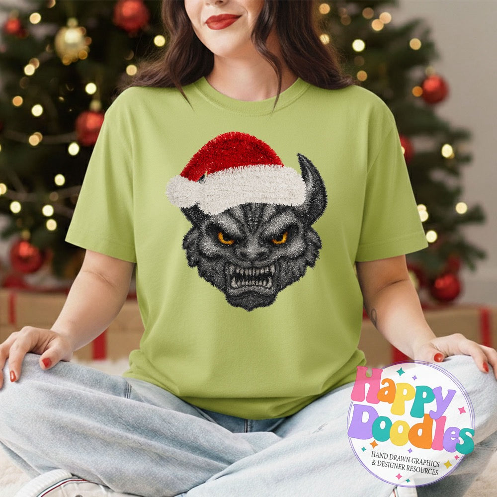 Gargoyle Faux Tinsel Mascot | Printable PNG Clipart