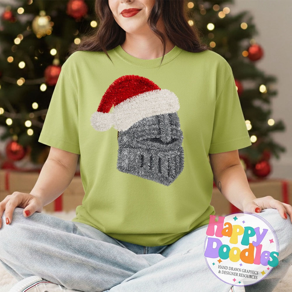 Knight Faux Tinsel Mascot Printable PNG Clipart