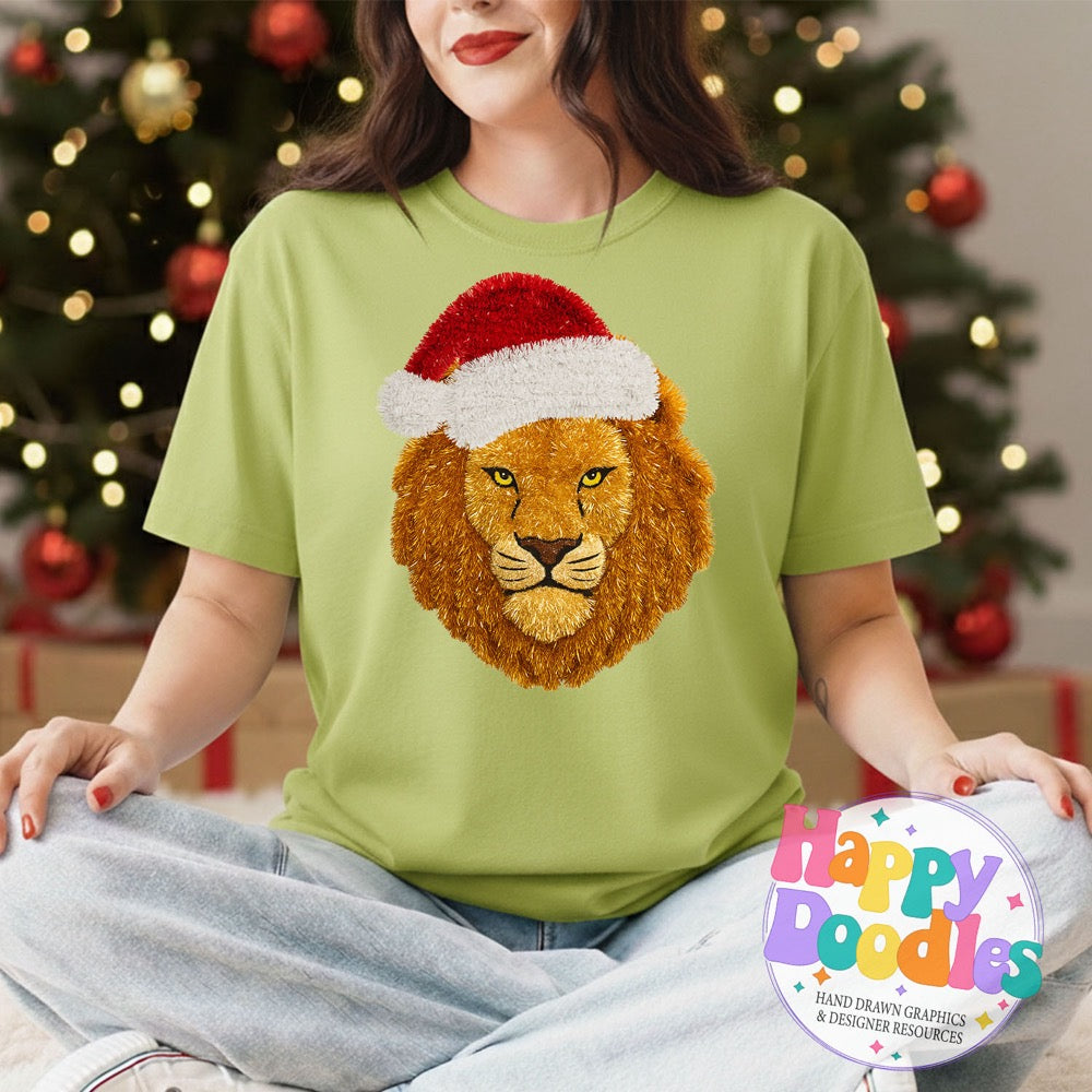 Lion Faux Tinsel Mascot | Printable PNG Clipart