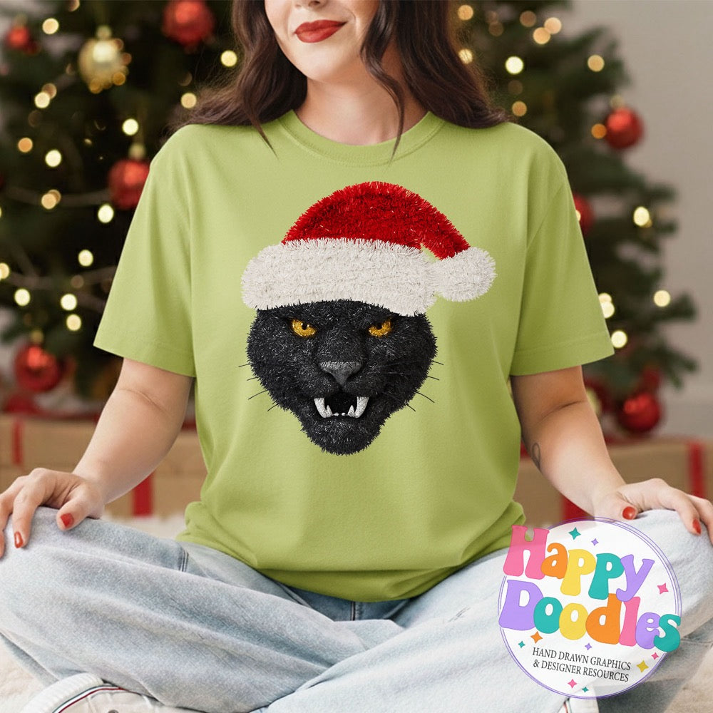 Panther Faux Tinsel Mascot | Printable PNG Clipart