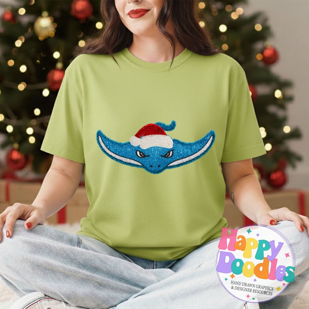 Stingray Faux Tinsel Mascot | Printable PNG Clipart