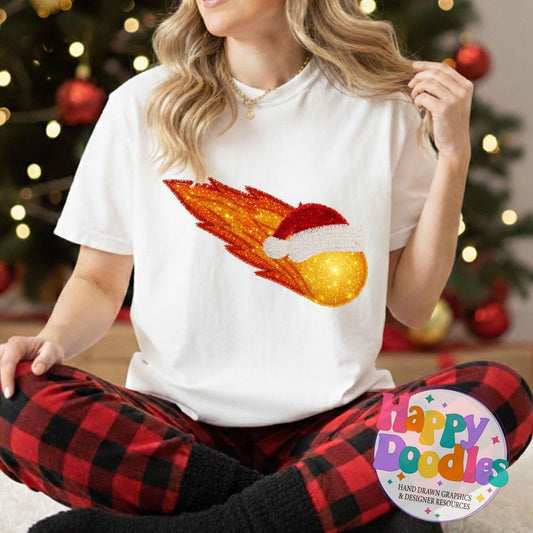 Comet Faux Tinsel Mascot Printable PNG Clipart