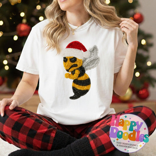 Yellow Jacket Faux Tinsel Mascot Printable PNG Clipart