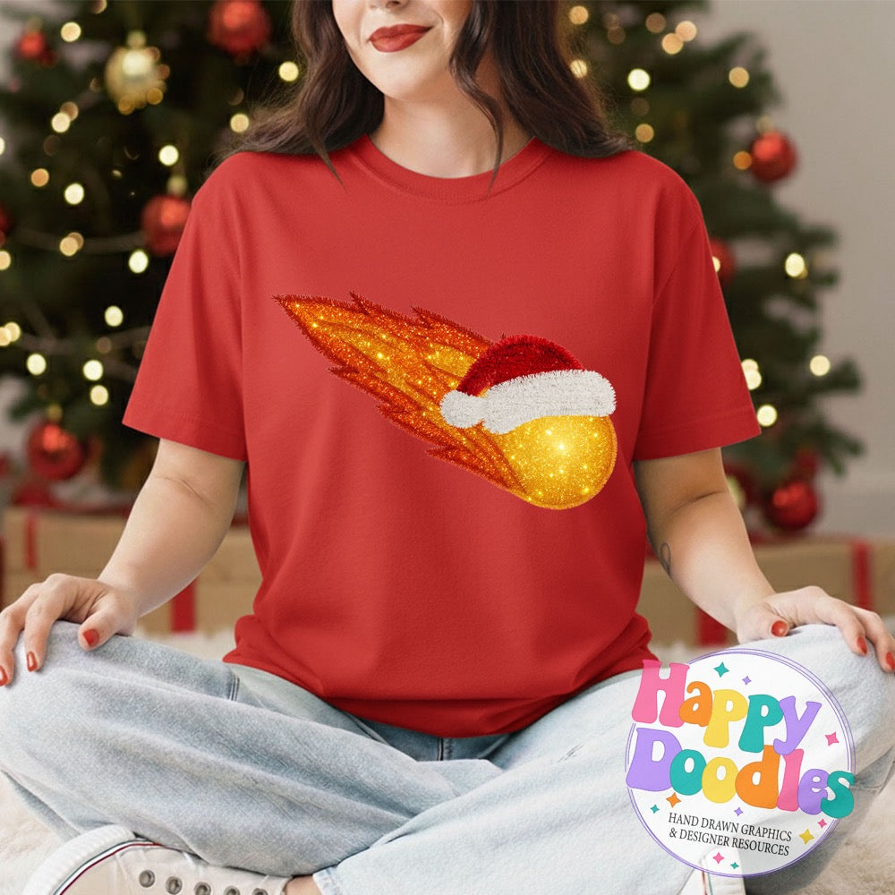 Comet Faux Tinsel Mascot Printable PNG Clipart