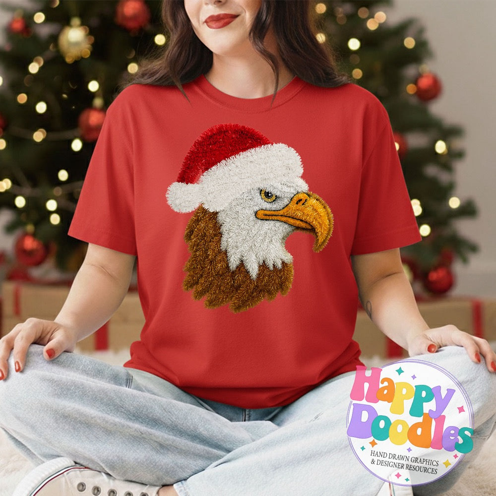 Faux Tinsel Eagle Mascot Printable PNG