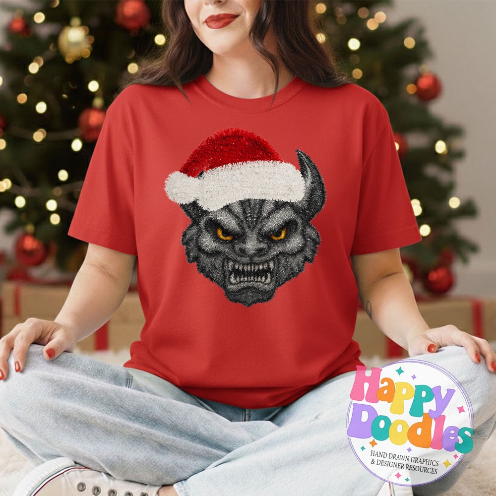Gargoyle Faux Tinsel Mascot | Printable PNG Clipart