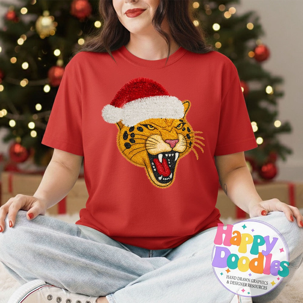 Jaguar Faux Tinsel Mascot | Printable PNG Clipart
