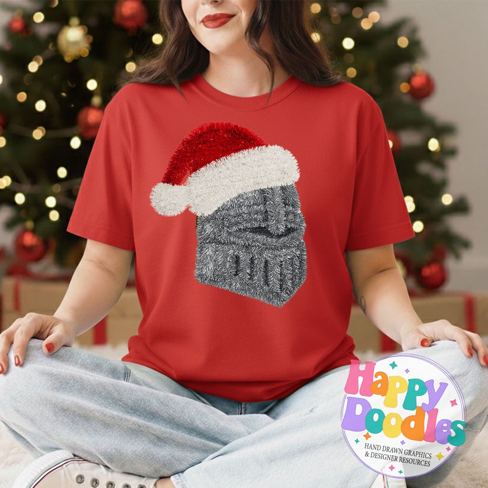 Knight Faux Tinsel Mascot Printable PNG Clipart