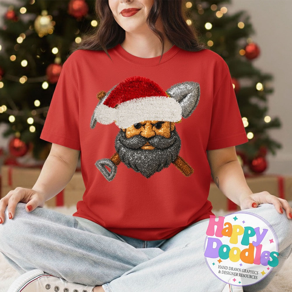 Tinsel Miners Faux Tinsel Mascot Printable PNG Clipart