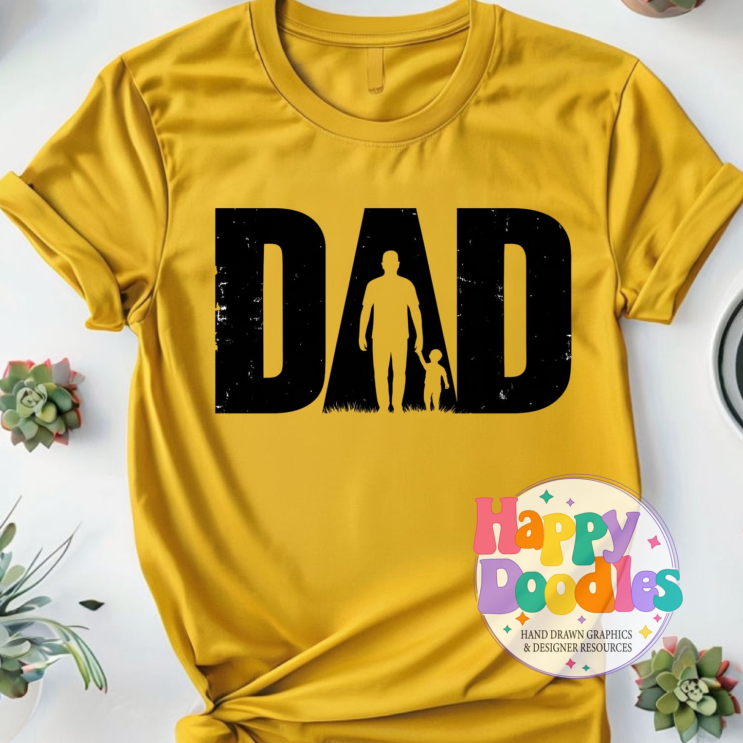 Dad High Resolution Printable PNG - Happy Doodles Designs