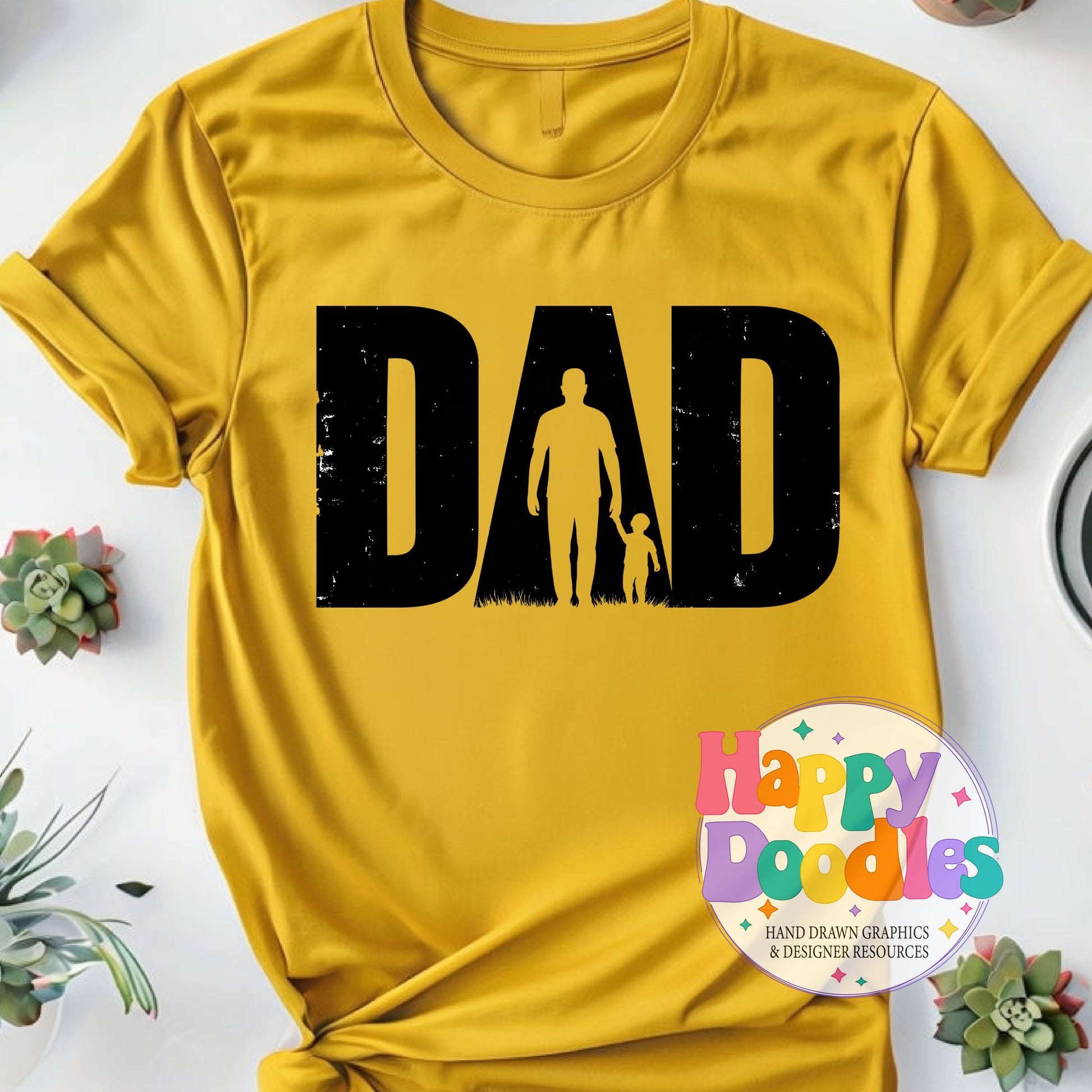 Dad High Resolution Printable PNG - Happy Doodles Designs