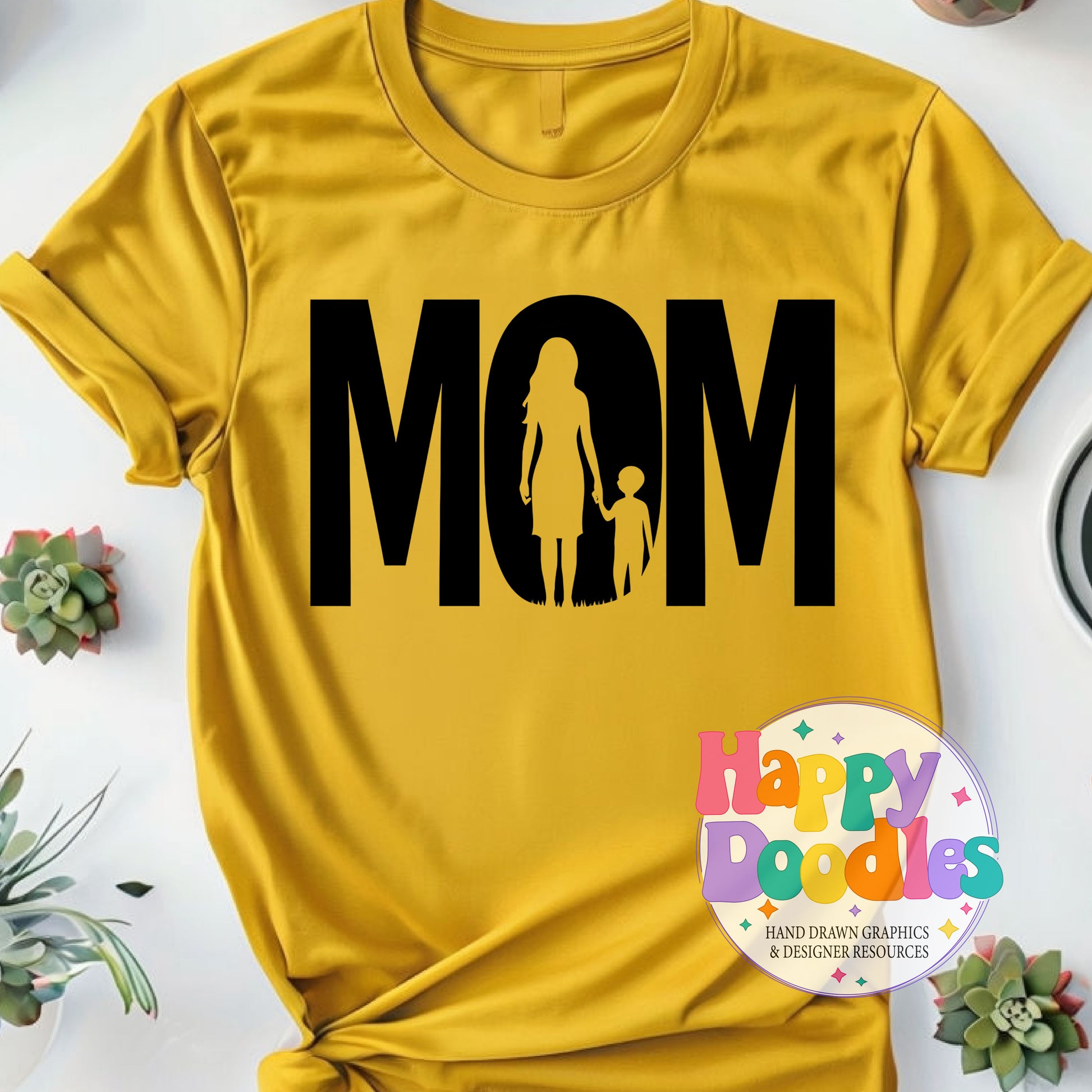 Mom DIY Printable T-Shirt Design - Happy Doodles Designs