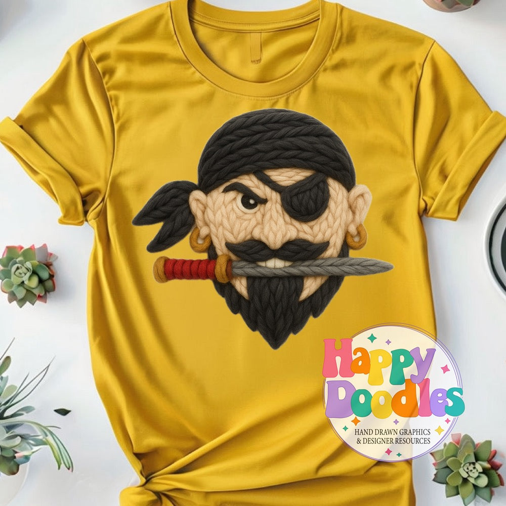 Raider Yarn Mascot Printable PNG Clipart - Happy Doodles Designs