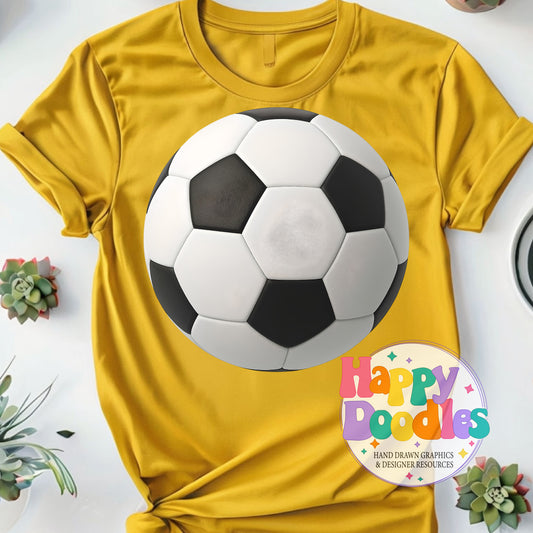 Soccer DIY Printable T-Shirt Design - Happy Doodles Designs